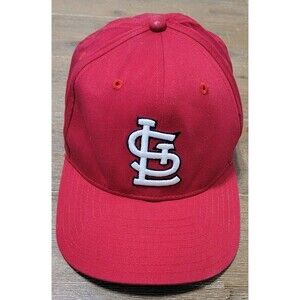 Vintage St Louis Cardinals New Era Hat Red Snapback Cap MLB Baseball Y2K